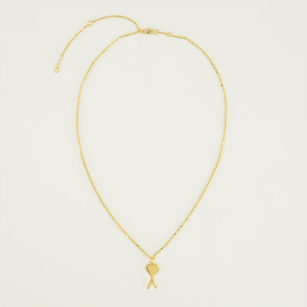Image de l'article Collier AMI de coeur doré de la marque Ami PARIS pour Unisex - Saison Printemps-Été 2026 - Vue de Dos
