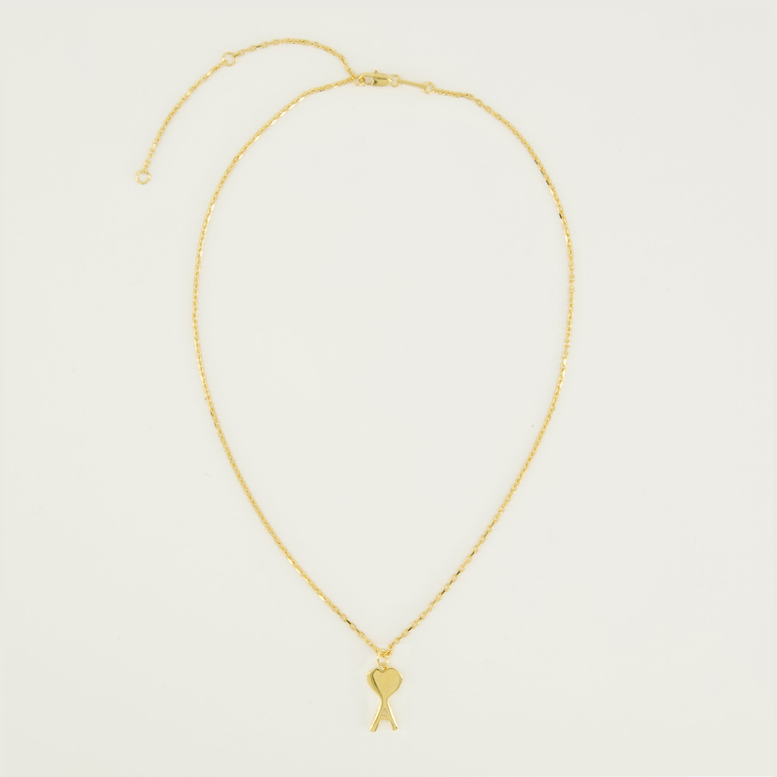 Image de l'article Collier AMI de coeur doré de la marque Ami PARIS pour Unisex - Saison Printemps-Été 2026 - Vue de Dos