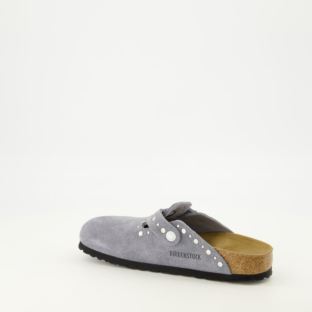 Chaussures ouvertes グレーのボストンリベットミュール Birkenstock Gris Femme