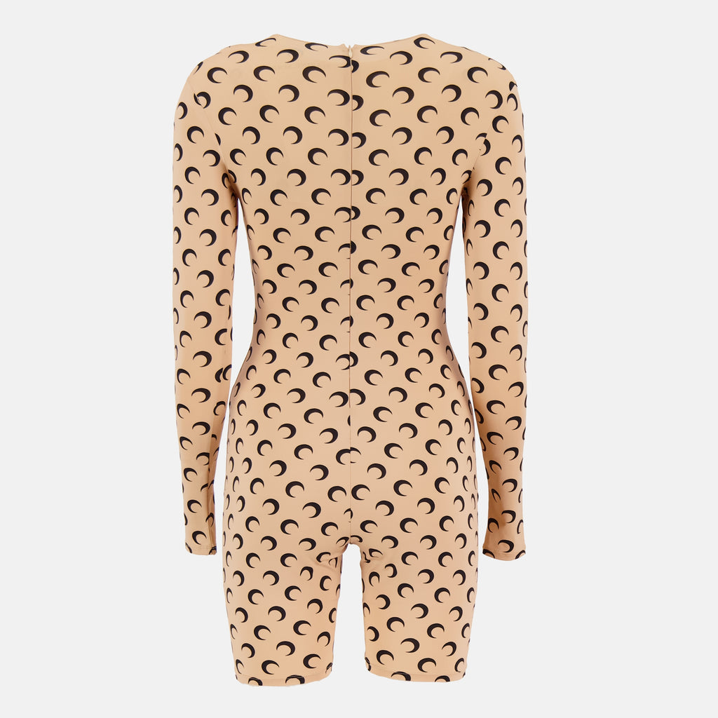 Image de l'article Combinaison courte Jersey Moon de la marque Marine Serre pour Femme - Saison Automne-Hiver 2025 - Vue de Dos