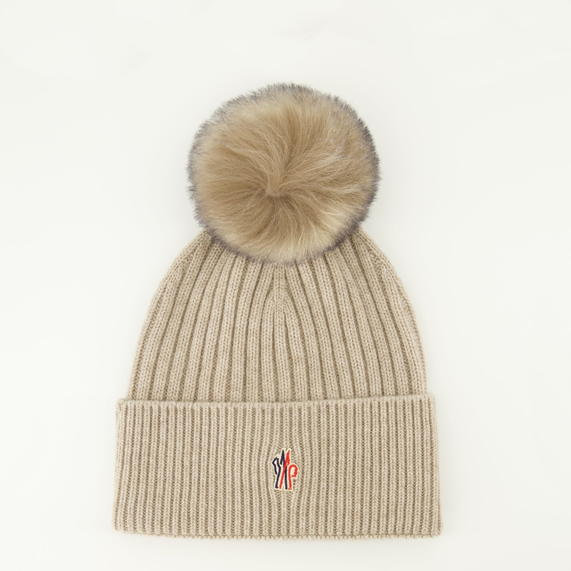 Image de l'article Bonnet avec pompom de la marque Moncler Grenoble pour Femme - Saison Automne-Hiver 2025 - Vue de Face