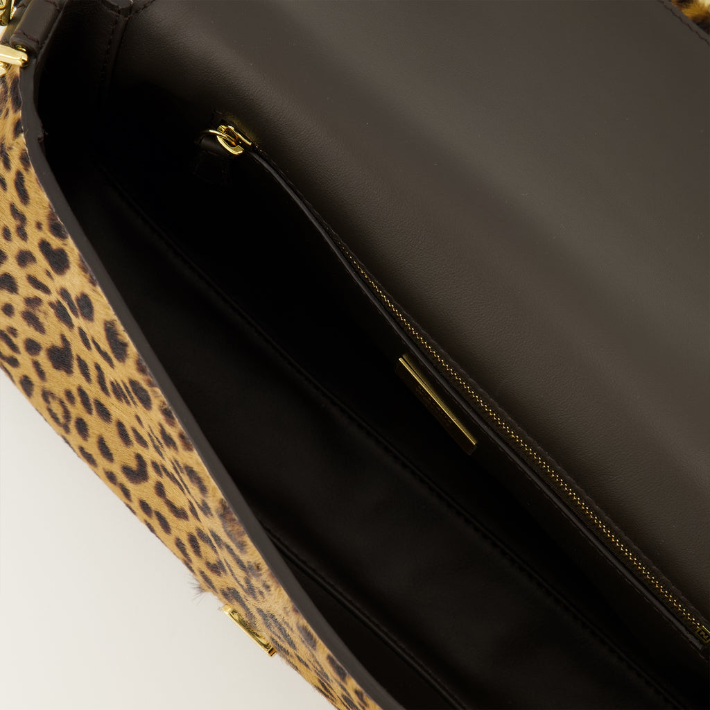 Immagine della Borsa Baguette leopardo di Fendi per Donna - Autunno-Inverno 2025 - Vista Dettagliata_3