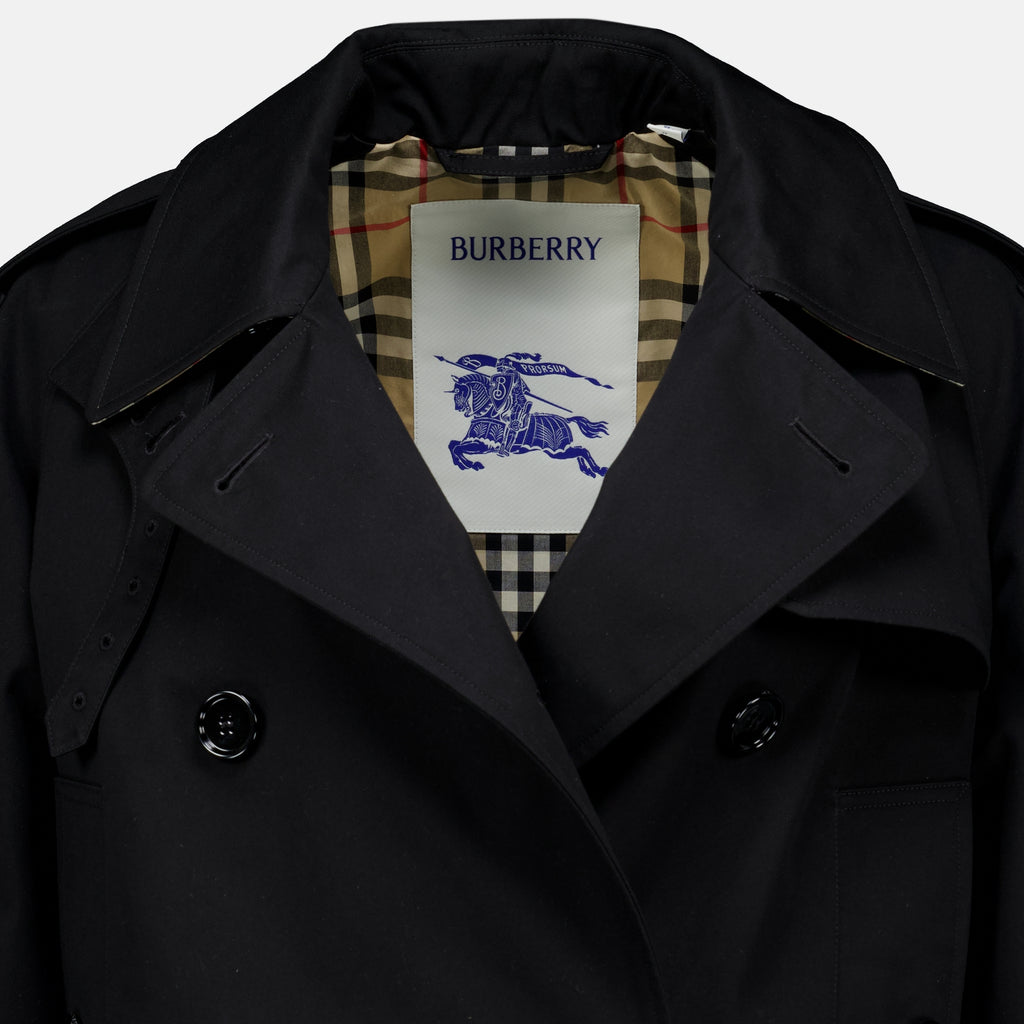 Manteaux Mayfair Black Trench Coat Burberry Noir Femme