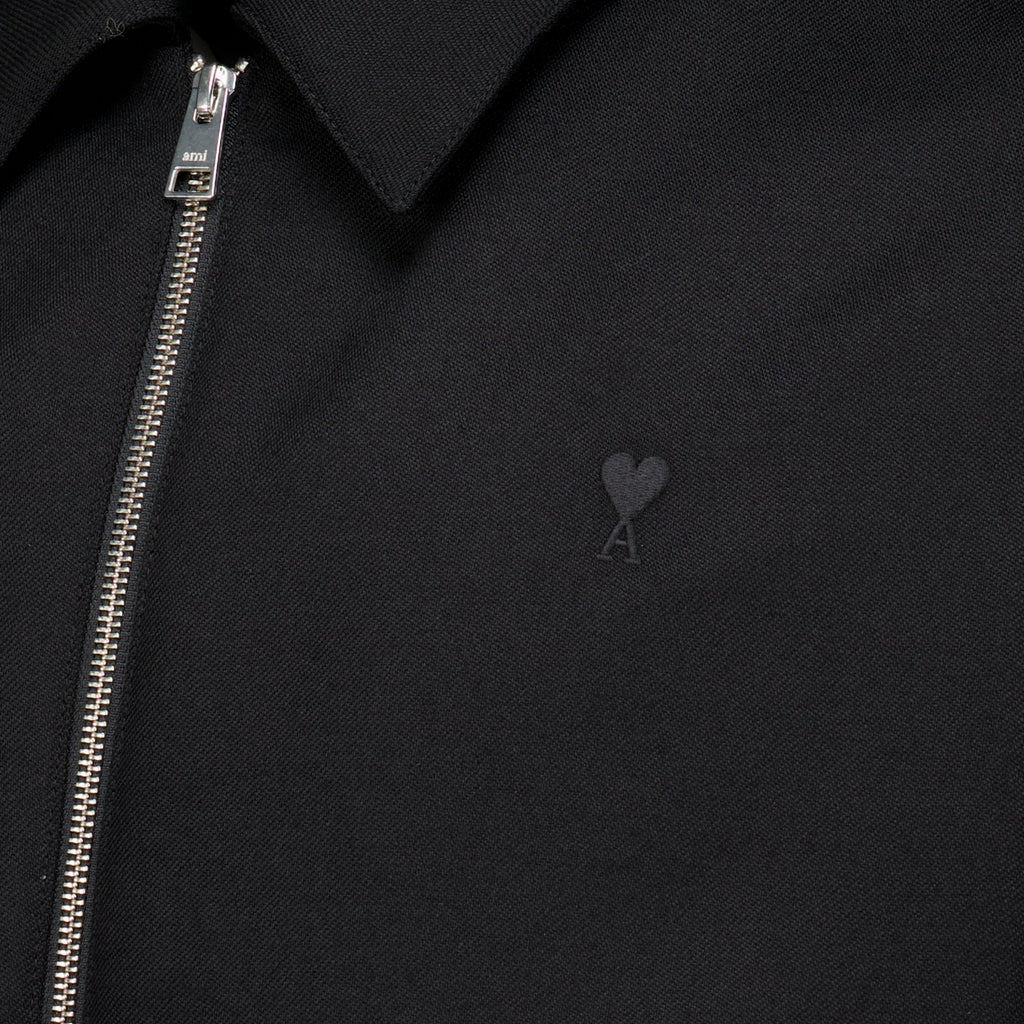 Vestes Black Wool Jacket Ami PARIS Noir Homme