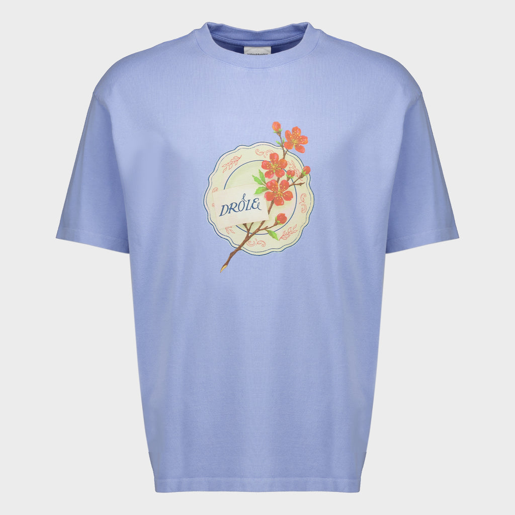 T-shirts Lustiges Porzellan Blau T-Shirt Drole De Monsieur Bleu Homme