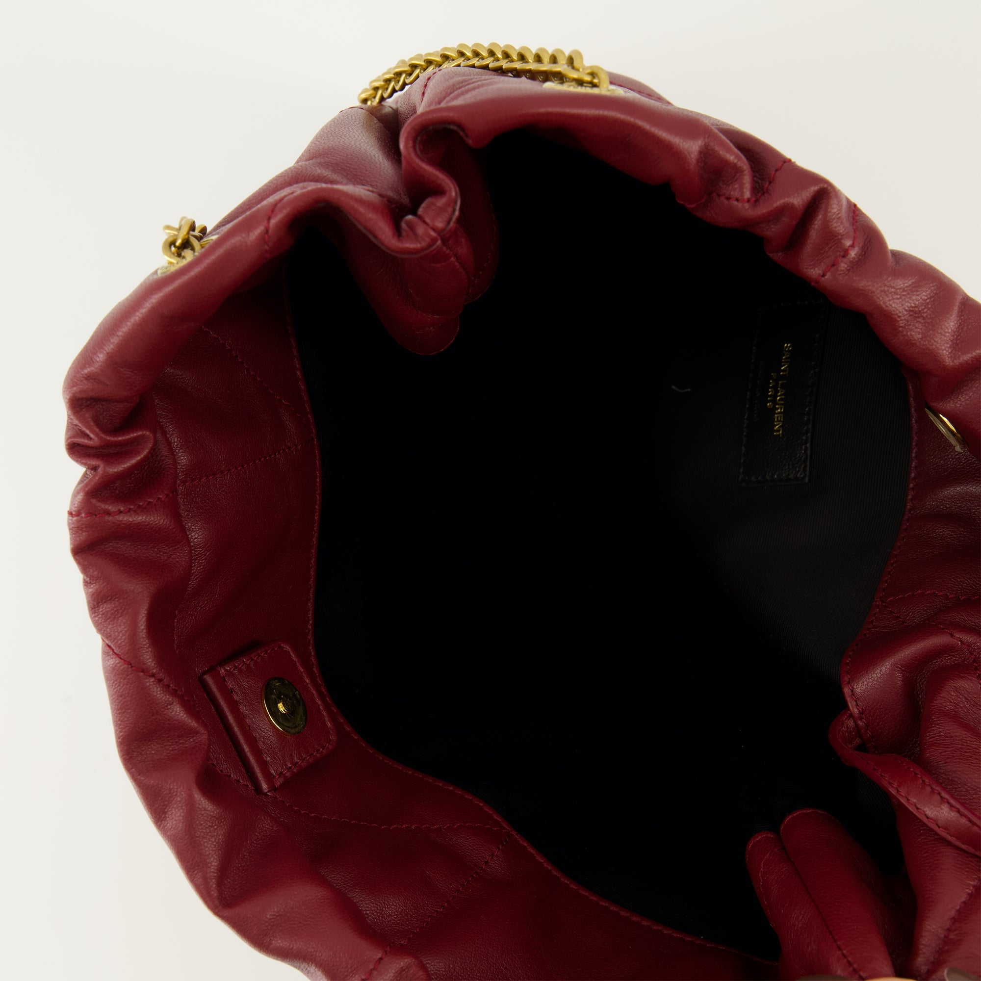 Image de l'article Sac Jaimie Pochon bordeaux de la marque Saint Laurent pour Femme - Saison Automne-Hiver 2025 - Vue détaillée_3