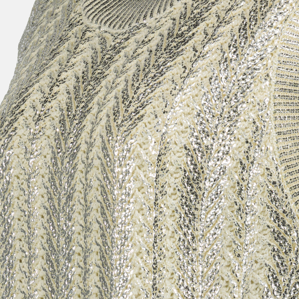 Maglieria Maglione Senza Maniche Rabanne Beige Femme