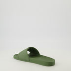 Imagem das chanclas SA-Swim khaki da Diesel para Homens - Coleção Primavera-Verão 2026 - Vista três quartos traseira direita