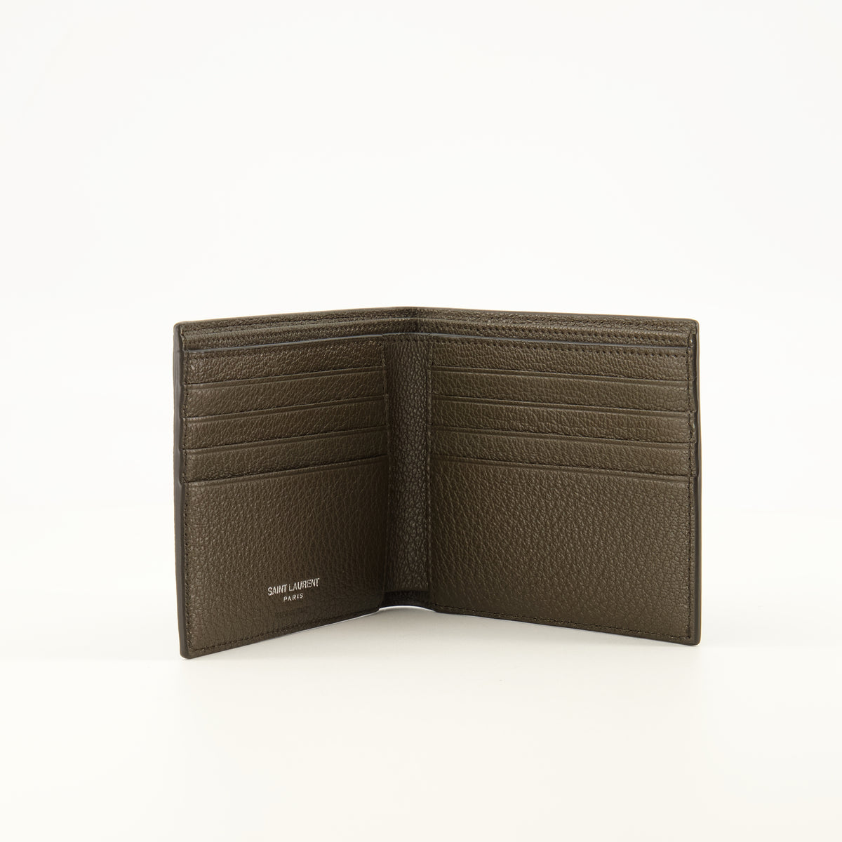 Petite maroquinerie Brown Flap Wallet Saint Laurent Marron Homme