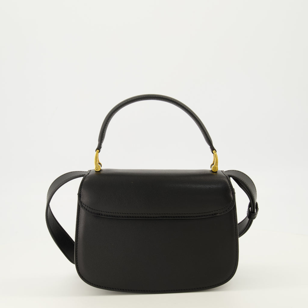 Sacs cabas Top Handle Bag Paris Paris in Black Leather Ami PARIS Noir Unisexe
