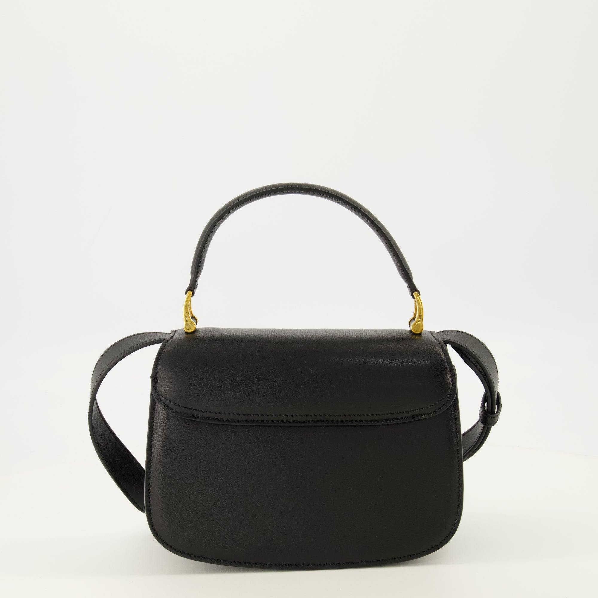 Sacs cabas Sac top handle Paris Paris en cuir noir Ami PARIS Noir Unisexe