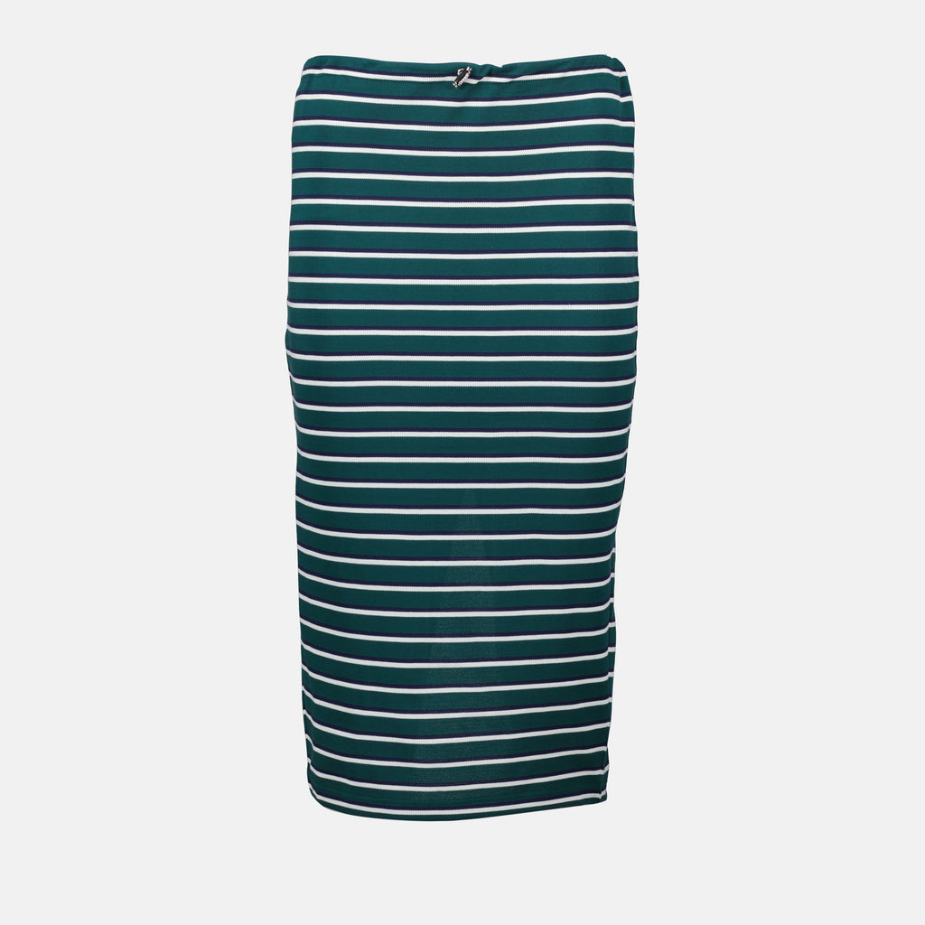 Jupes Jupe rayé Prada Vert Femme