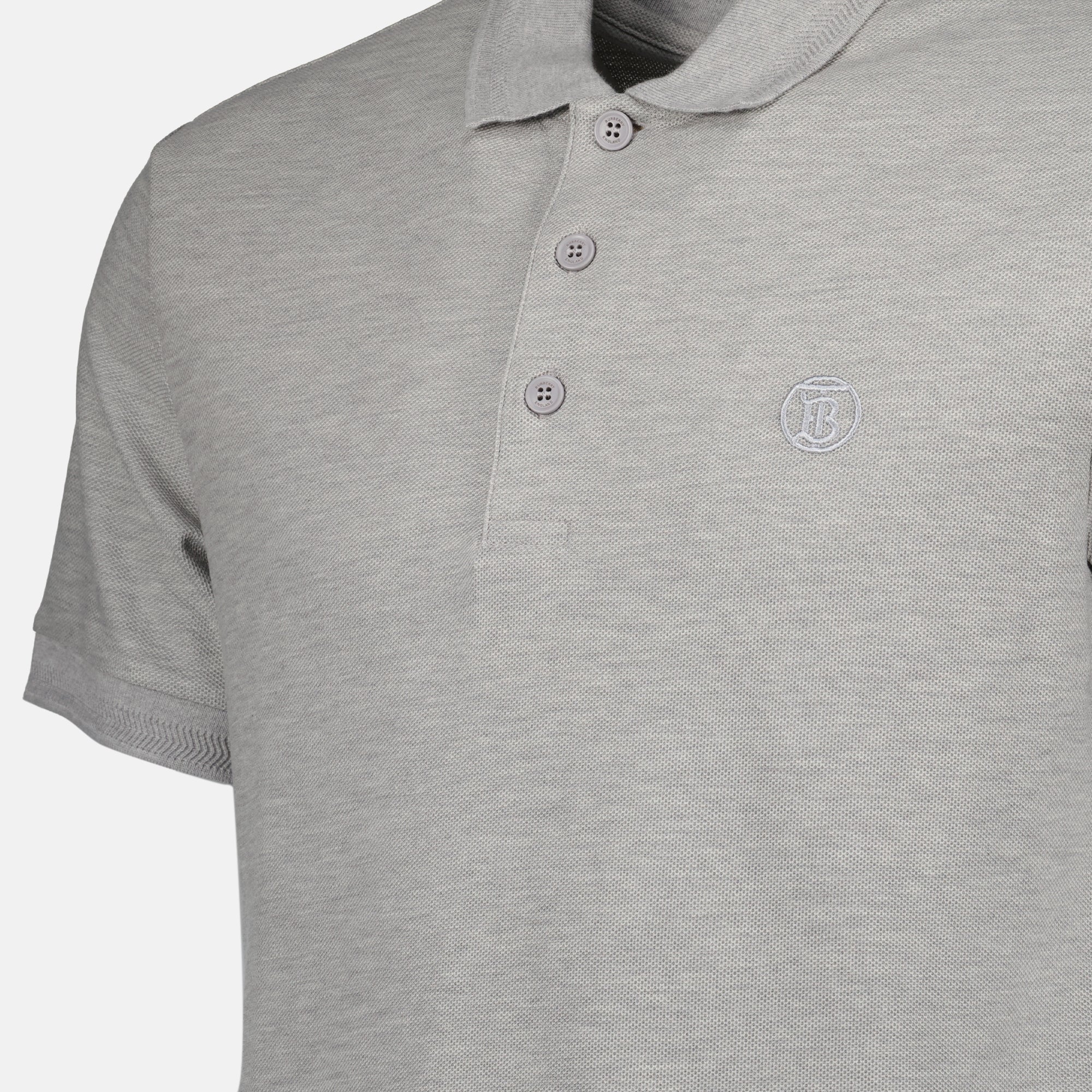 Polos Polo Eddie Burberry Gris Homme