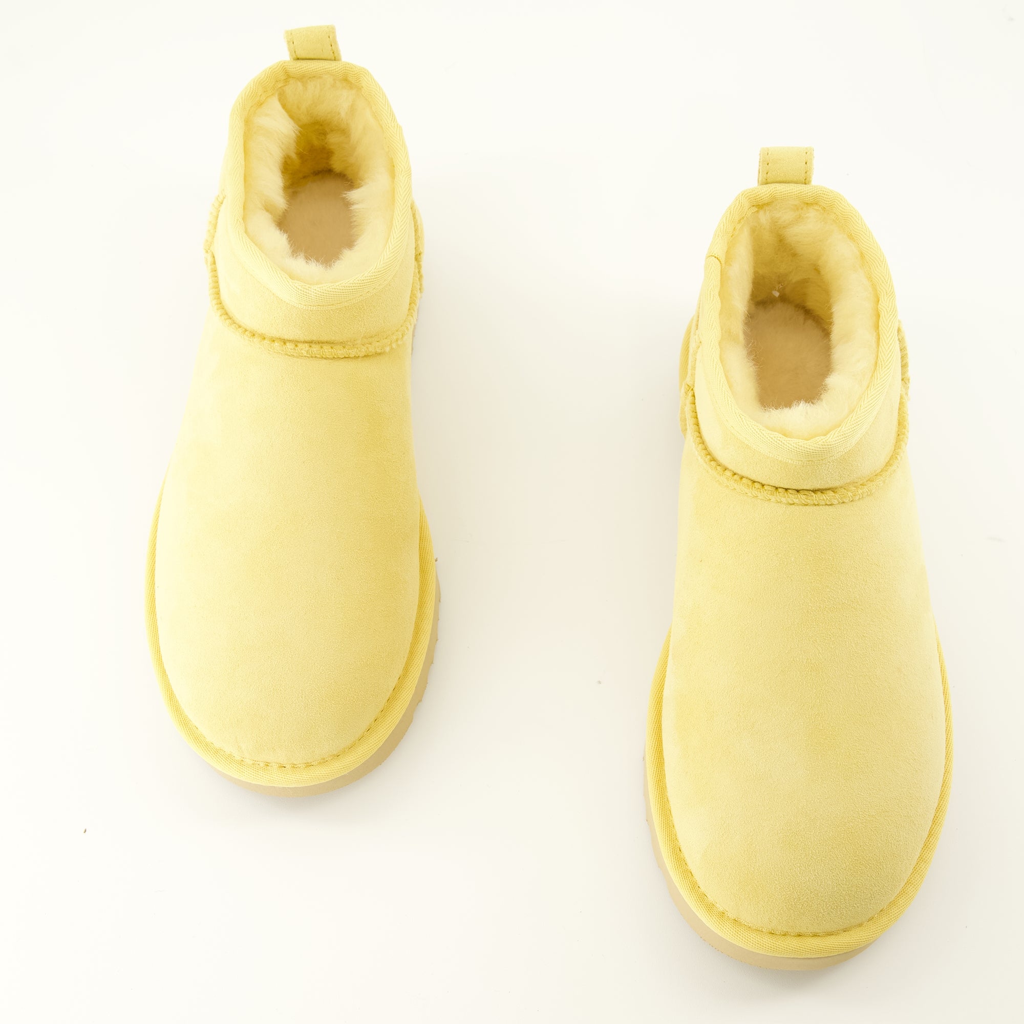 Bottines Classic Ultra Mini Yellow Boots Ugg Jaune Femme