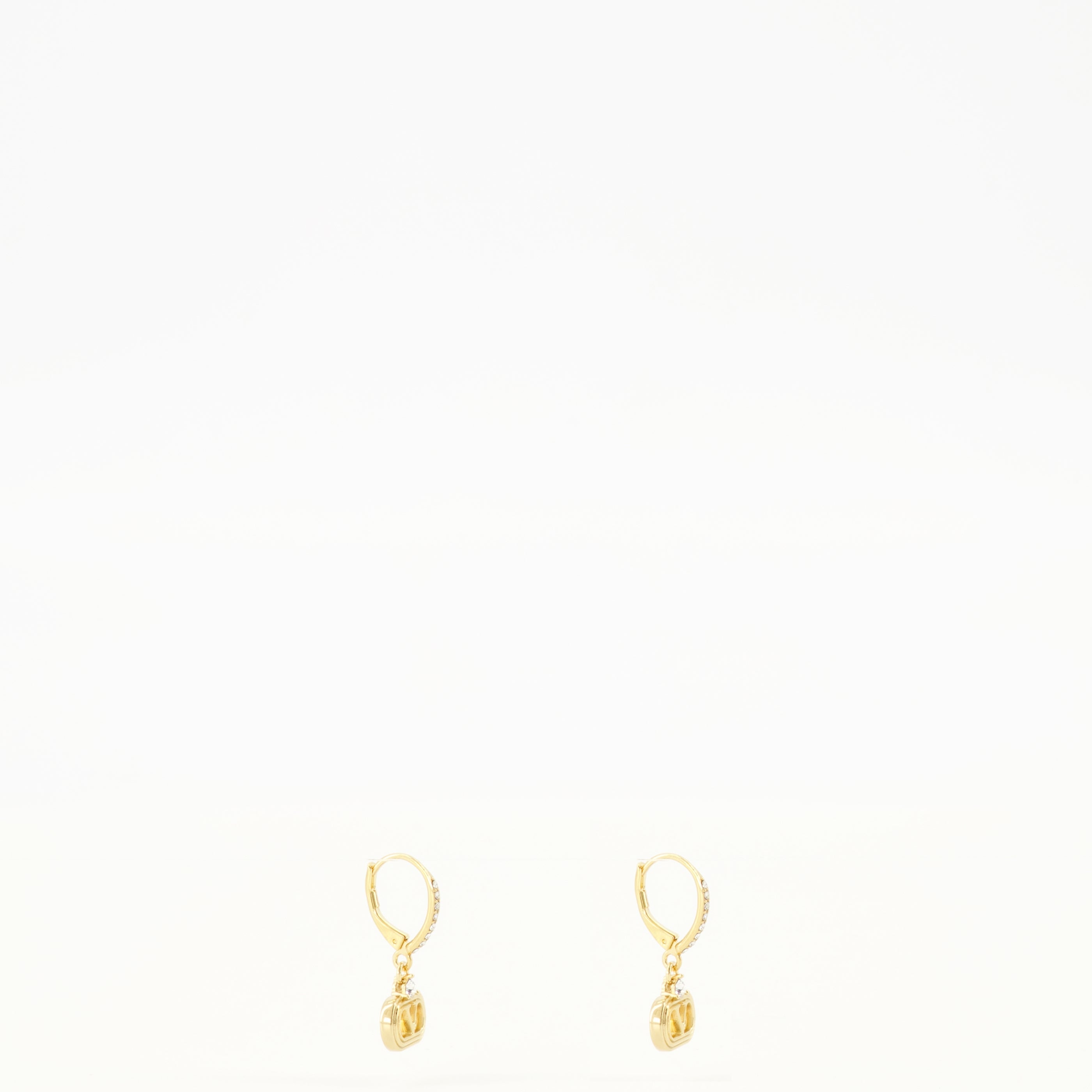 Bijoux Ovalette Earrings in Gold Metal and Swarovski® Crystals Valentino Garavani Doré Femme