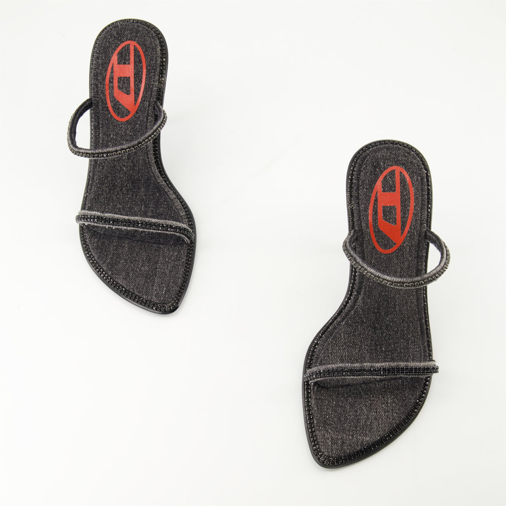 Chaussures ouvertes Sandales à talons D-havanna Sdl Diesel Noir Femme