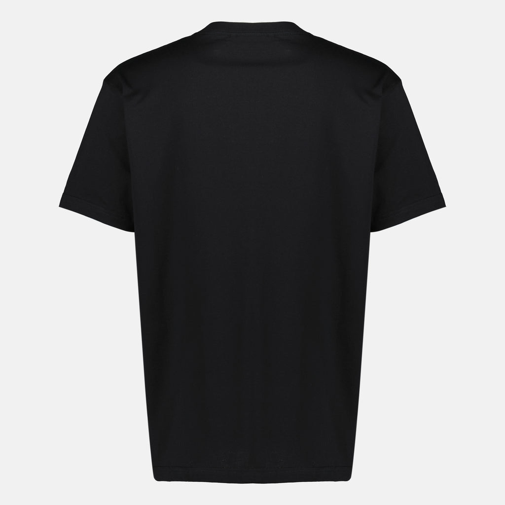 Imagen del artículo Camiseta negra con bordado de cubierta de libro en algodón de la marca Dior para hombres - Temporada Primavera-Verano 2026 - Vista Trasera