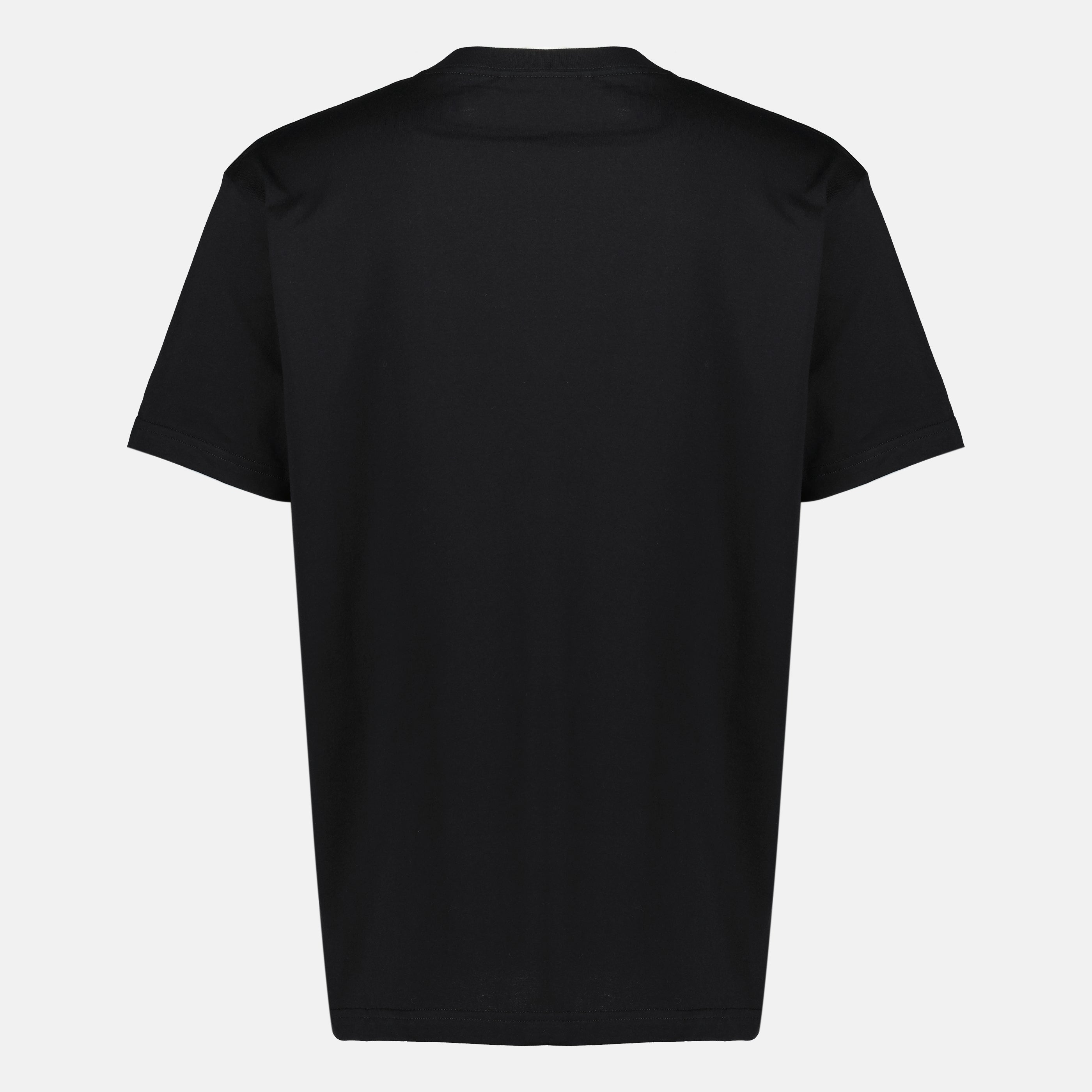 Imagen del artículo Camiseta negra con bordado de cubierta de libro en algodón de la marca Dior para hombres - Temporada Primavera-Verano 2026 - Vista Trasera