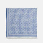 Lenços e luvas Xale FF Fendi Azul Femme