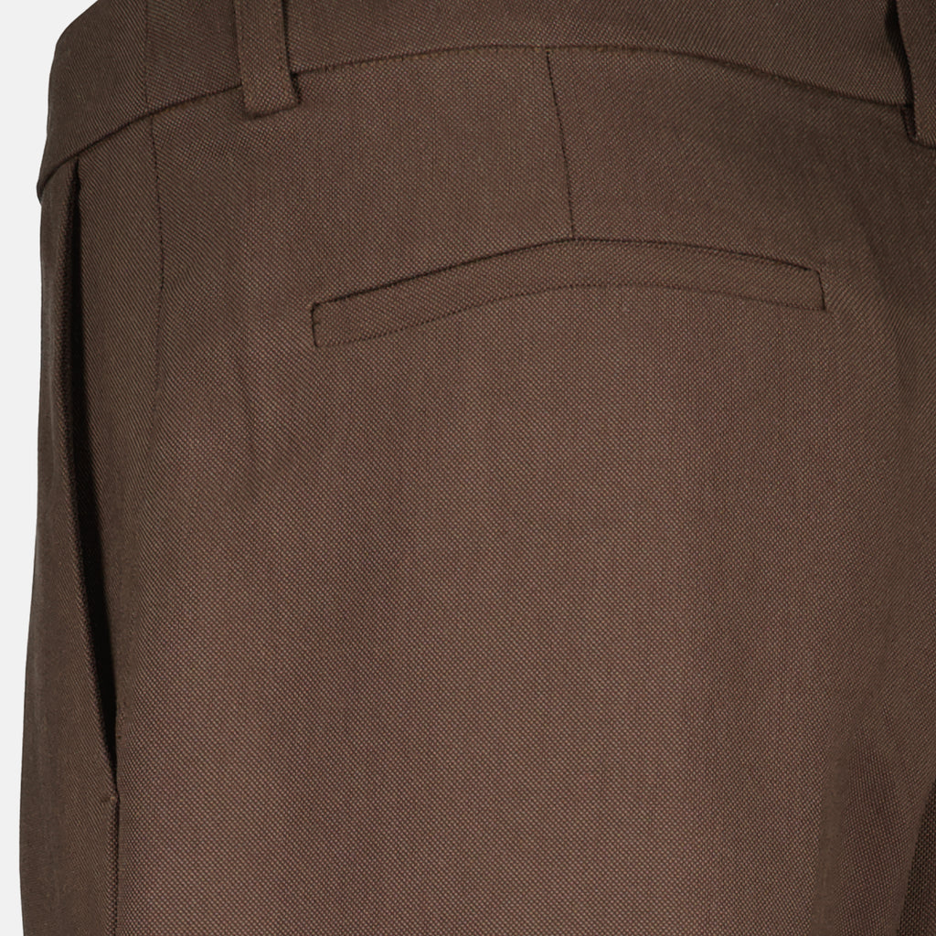 Pantalons Jeans dritti in cotone marrone Iro Marron Femme