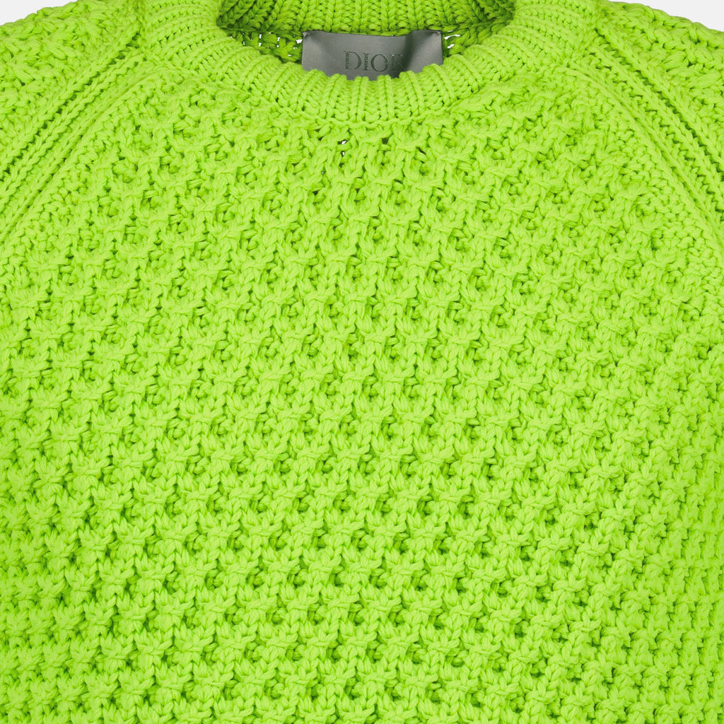 Immagine del maglione verde CD Box di Dior per Uomo - Stagione Primavera-Estate 2026 - Vista Dettagliata_1