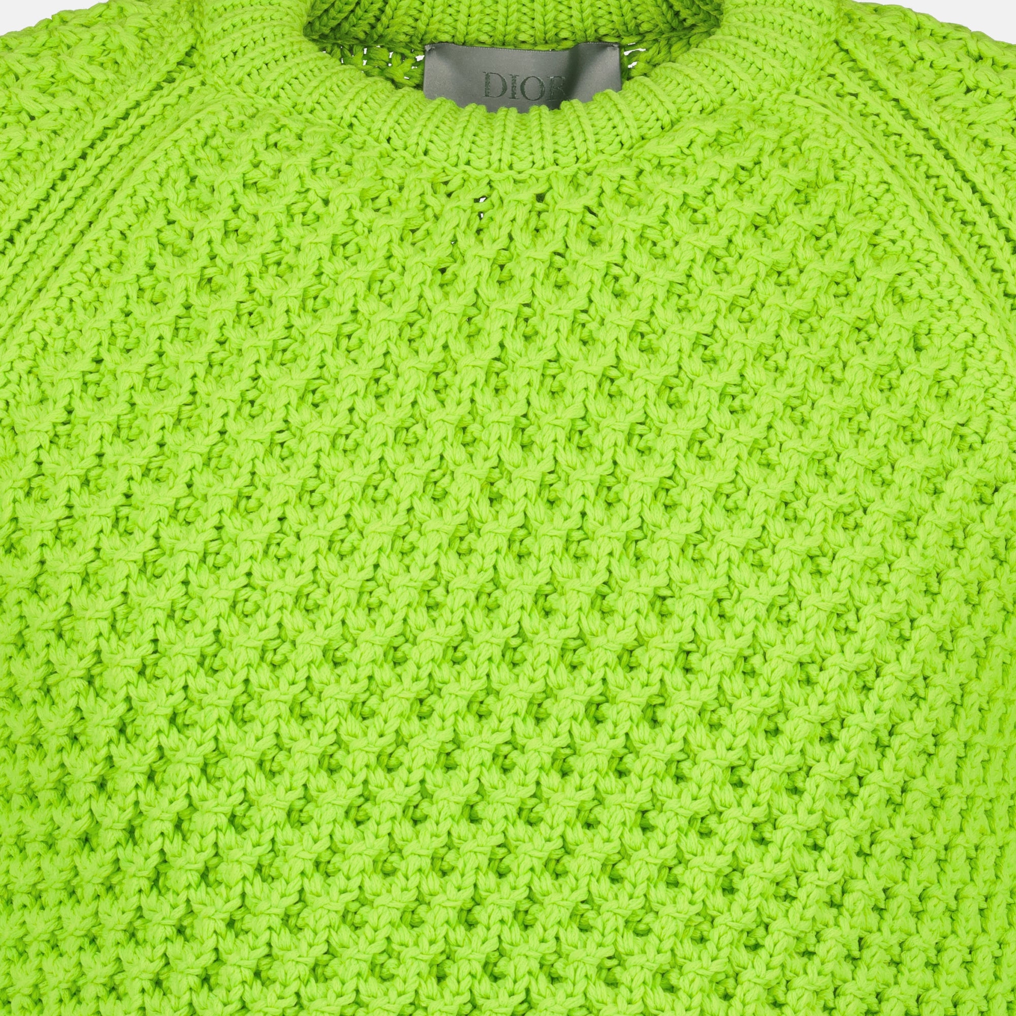 Immagine del maglione verde CD Box di Dior per Uomo - Stagione Primavera-Estate 2026 - Vista Dettagliata_1