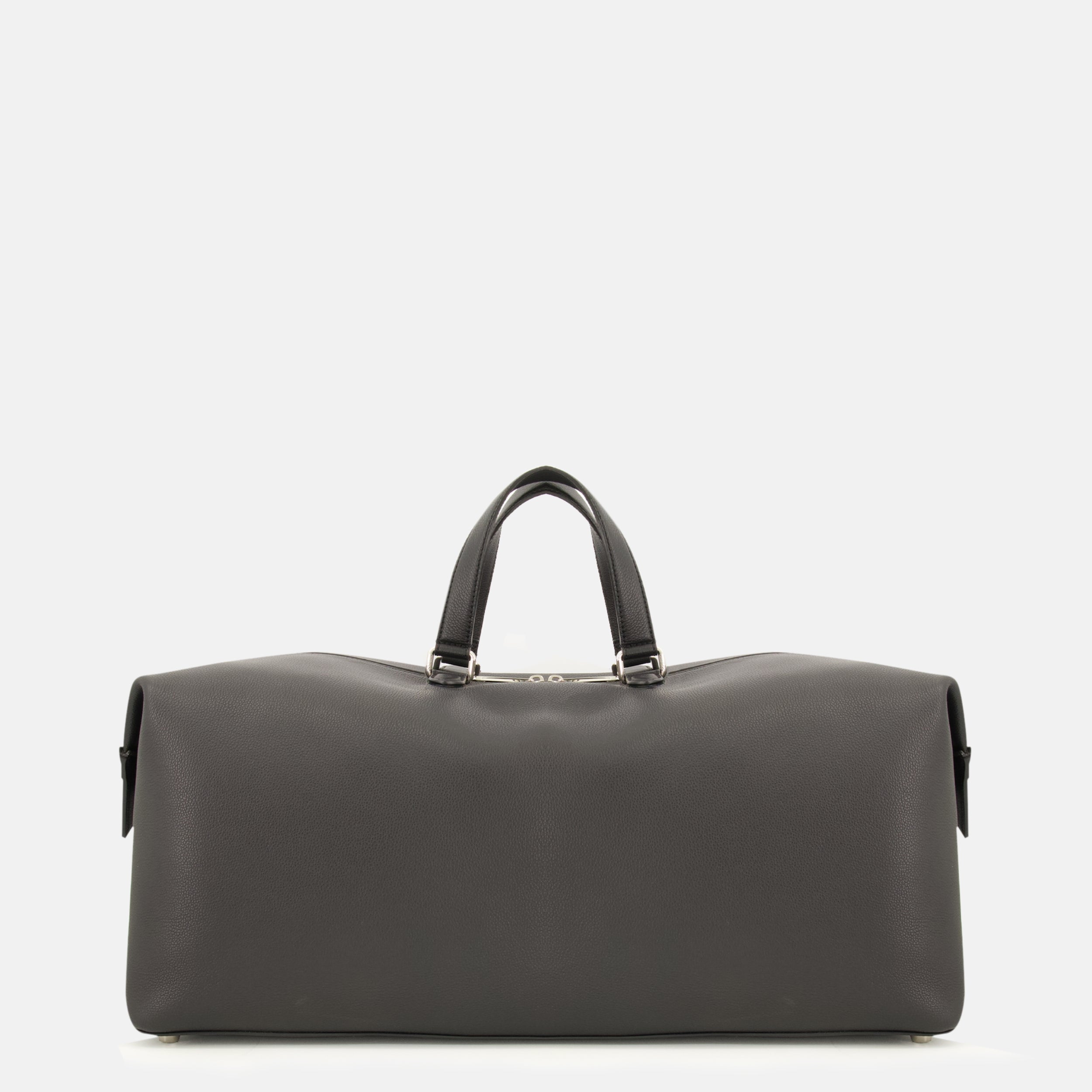 Sacs de sport et voyage Sac de voyage Fendi Lui 55 en cuir noir Fendi Gris Femme