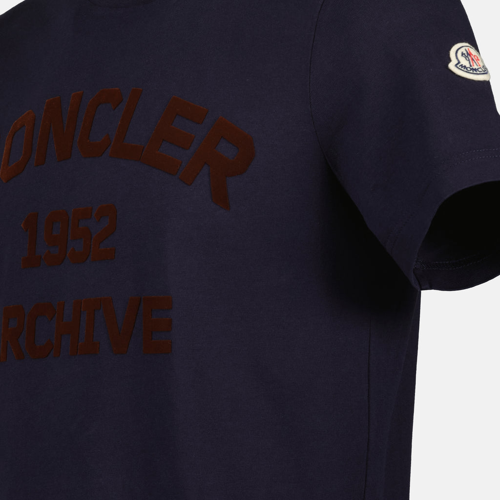T-shirts T-shirt imprimé Moncler Bleu foncé Homme