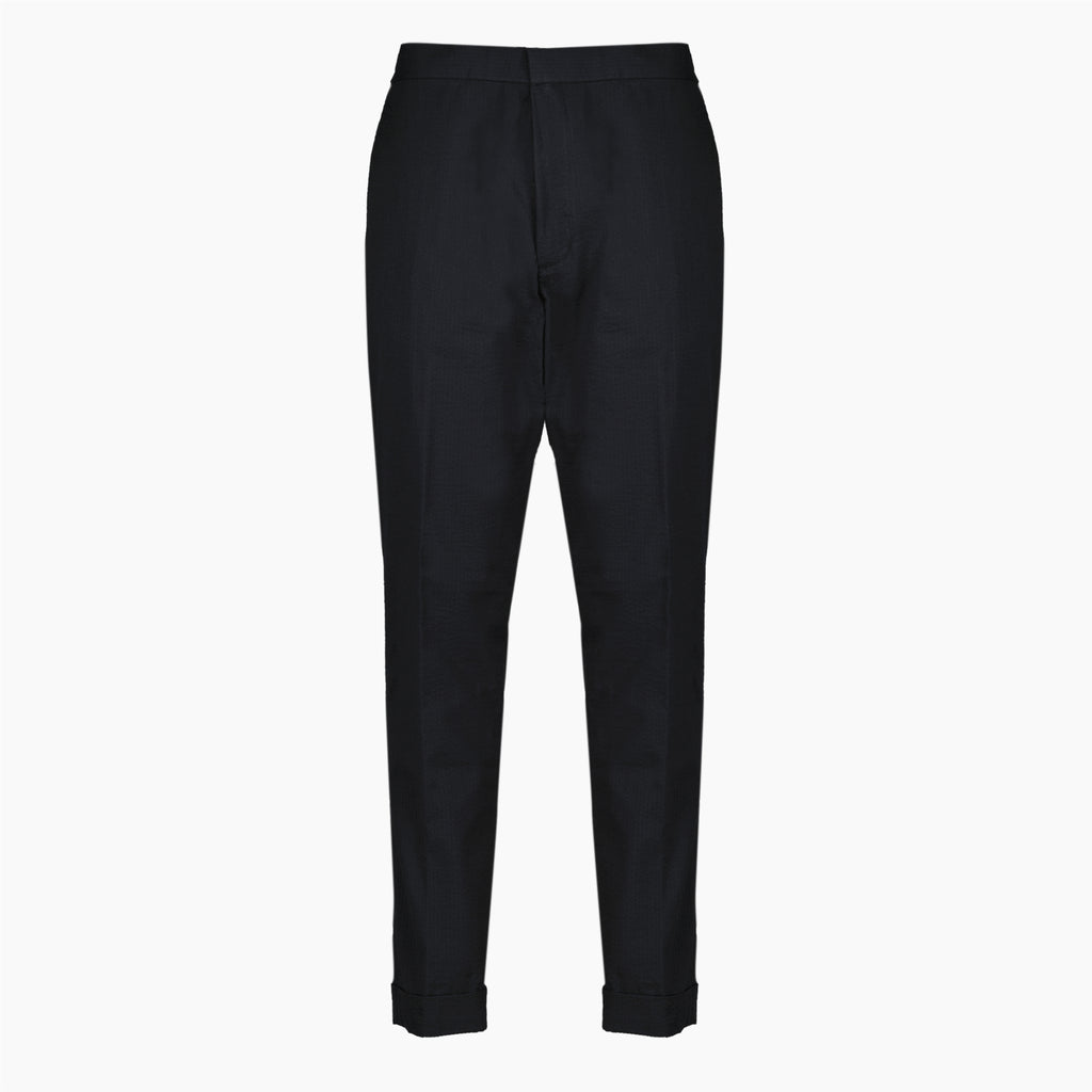 Pantalons Pantalones de algodón seersucker Joseph Negro Officine Générale Noir Homme