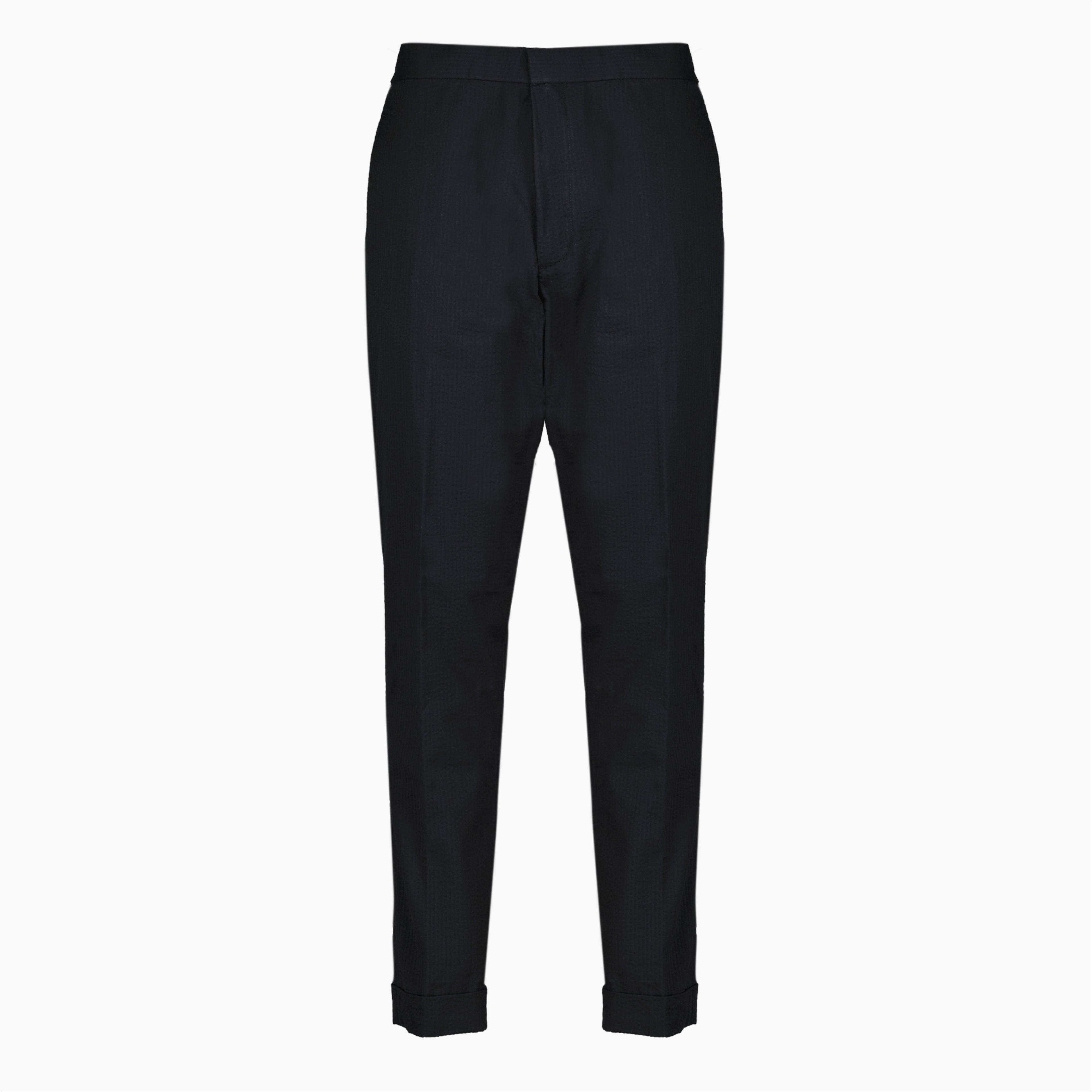 Pantalons Calças Joseph Pretas em Seersucker de Algodão Officine Générale Noir Homme