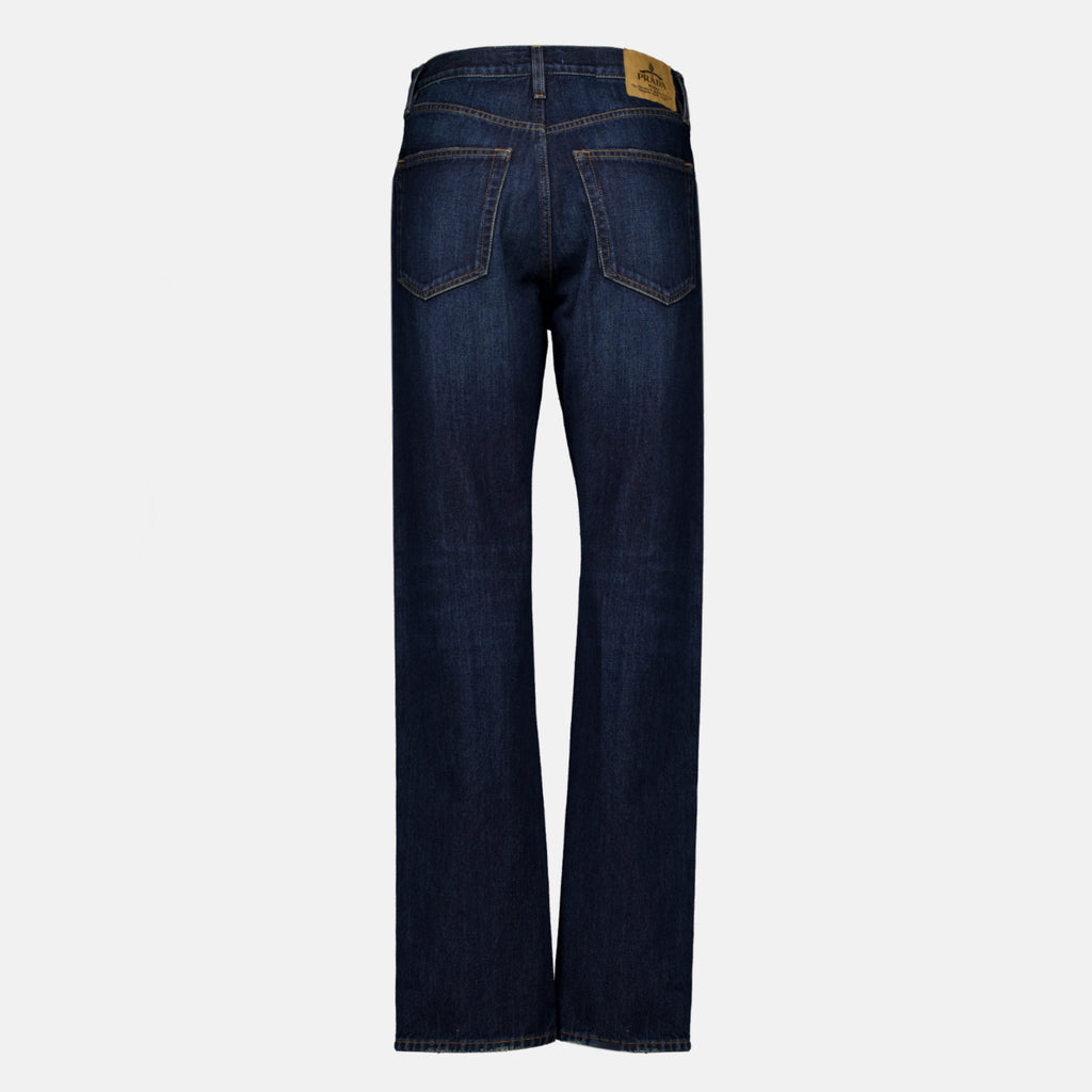Pantalons Dunkelblaue Denim-Jeans Prada Bleu foncé Femme