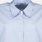 Hemden Popeline-Hemd Prada Blau Femme