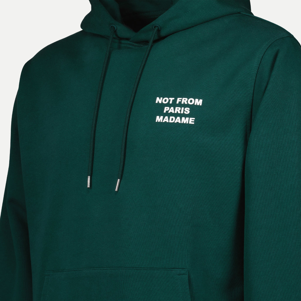 Sweatshirts Green Slogan Hoodie Drole De Monsieur Green Homme