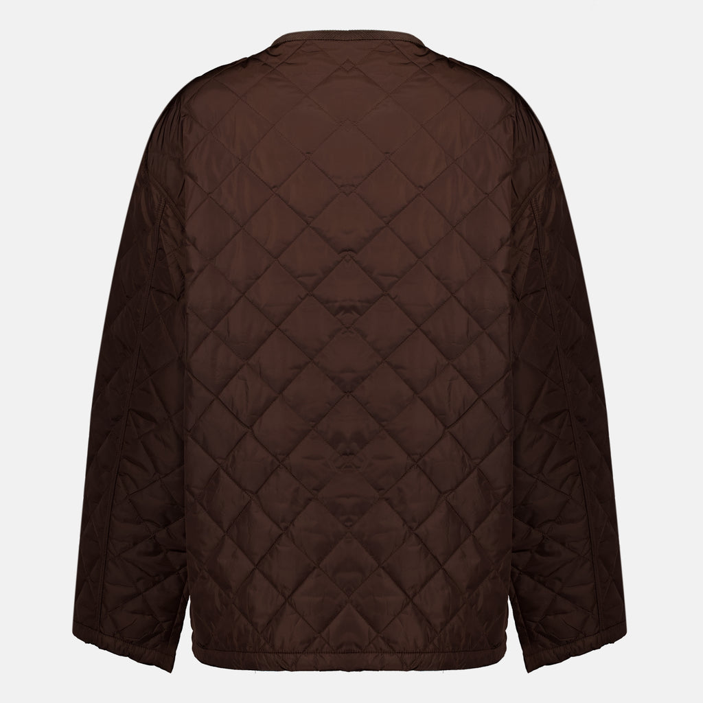 Vestes Re-Nylon gesteppte Jacke Prada Marron Femme