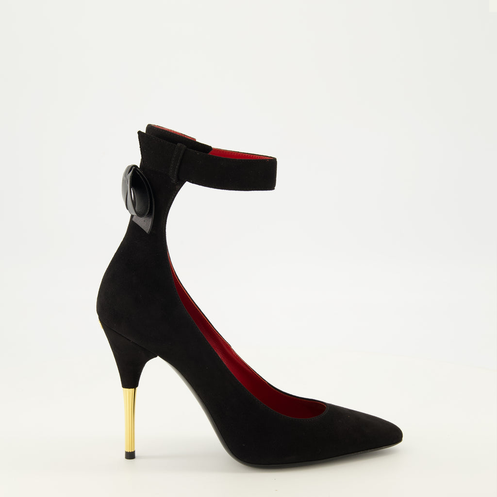 Escarpins Schwarze Lederpumps Valentino Garavani Noir Femme