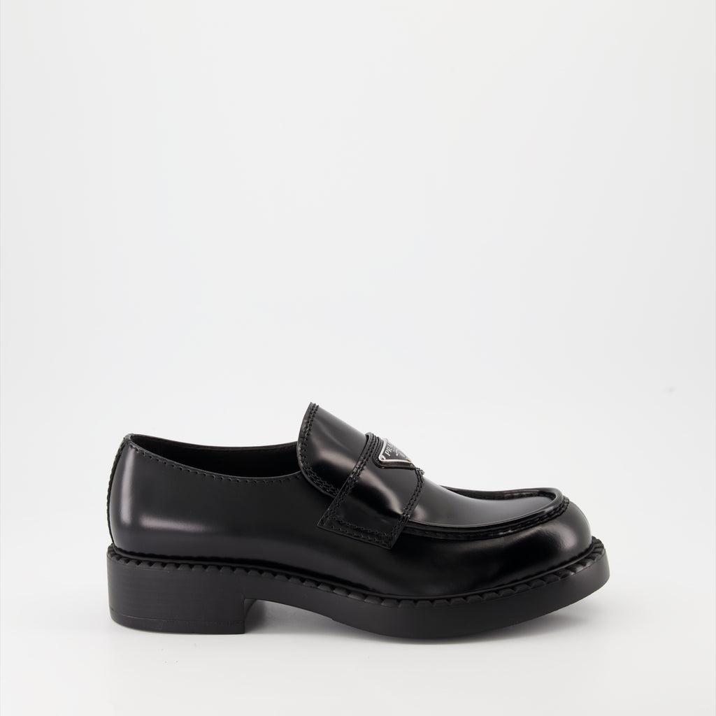 Mocassins Mocassins en cuir Prada Noir Homme