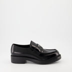 Mocasines Mocasines de Cuero Prada Negro Homme