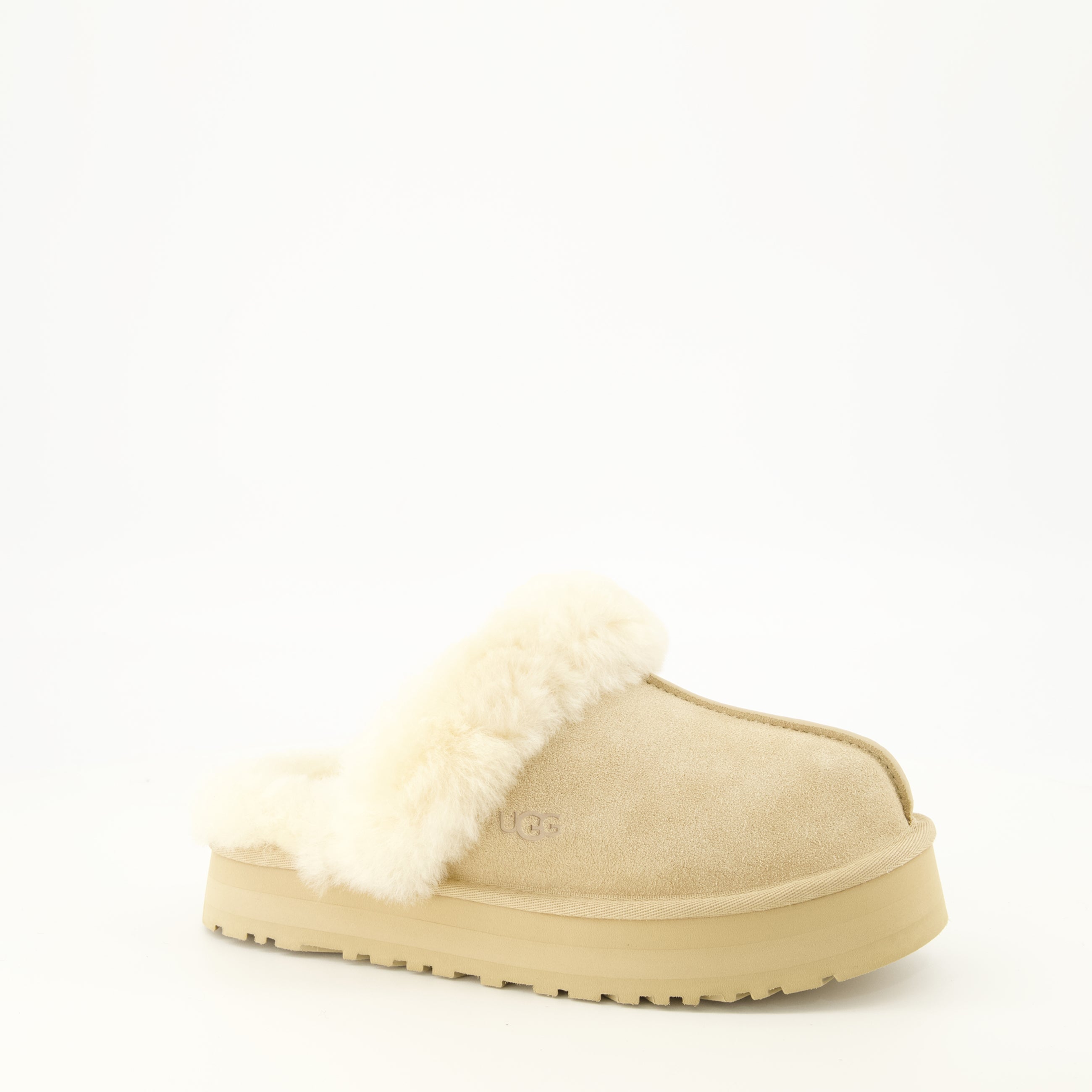 Chaussures ouvertes Beige Disquette Mules Ugg Beige Femme