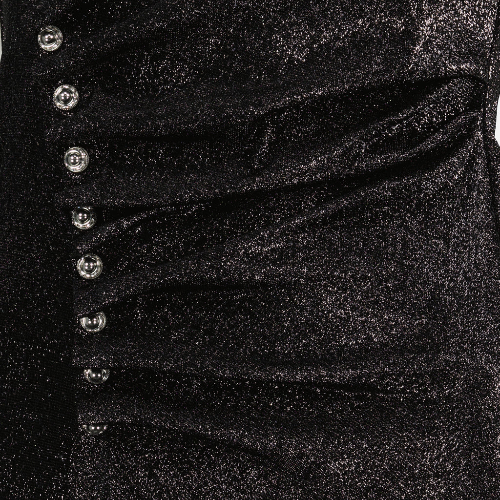 Imagen del top drapeado de jersey brillante de la marca Rabanne para Mujeres - Temporada Primavera-Verano 2026 - Vista Detallada 1