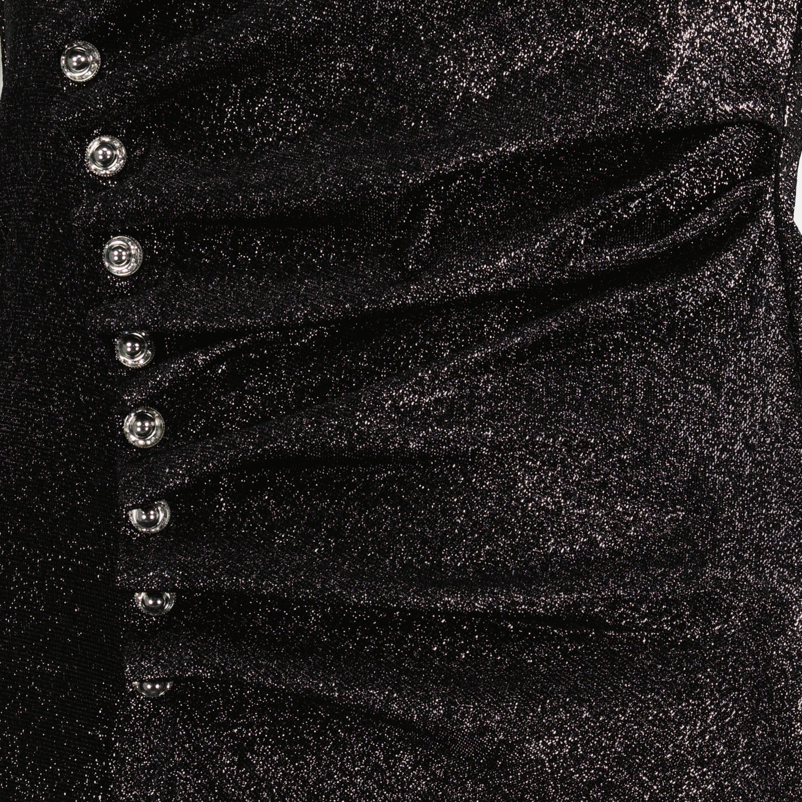 Imagen del top drapeado de jersey brillante de la marca Rabanne para Mujeres - Temporada Primavera-Verano 2026 - Vista Detallada 1