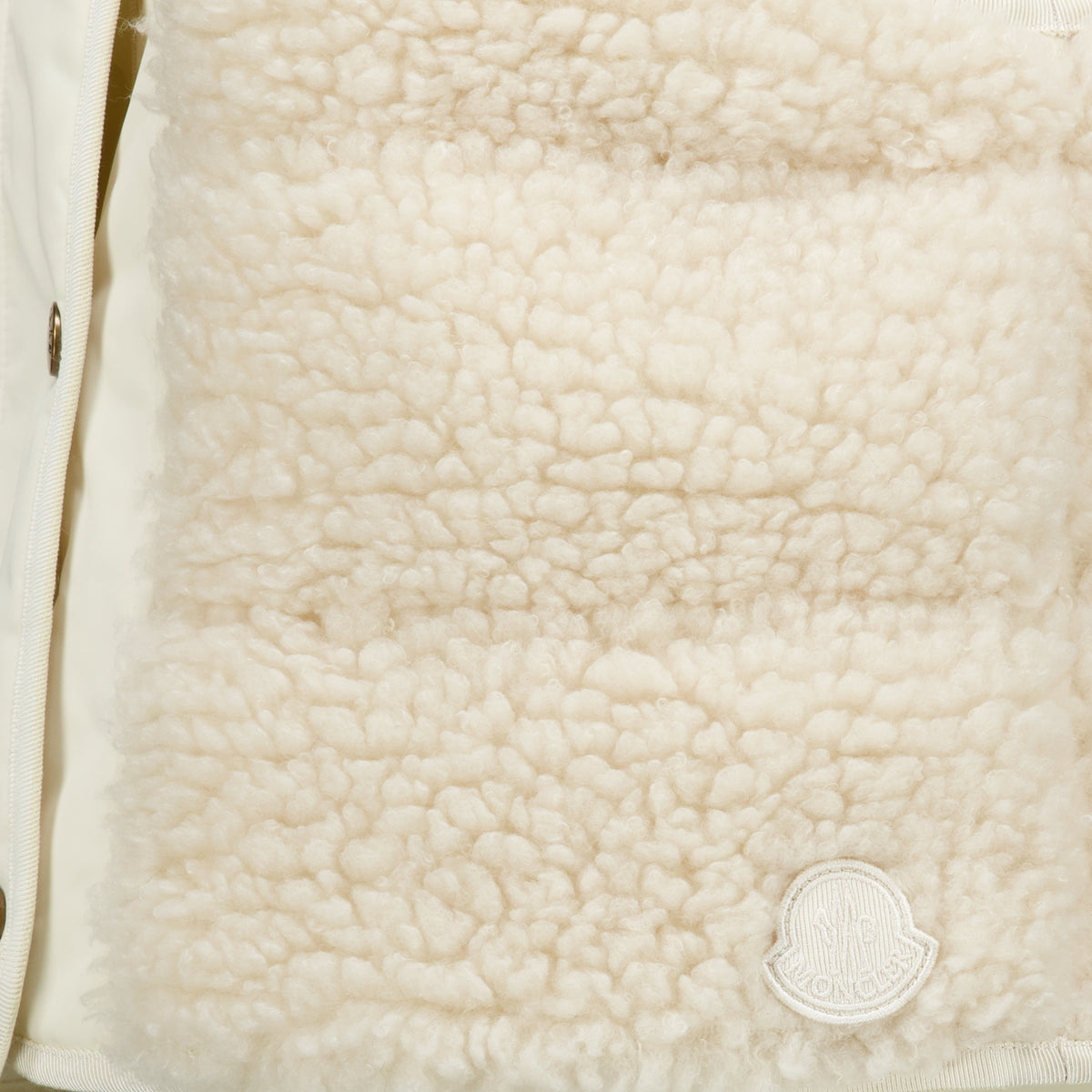 Vestes Gepolsterte Teddy Weste Moncler Beige Femme