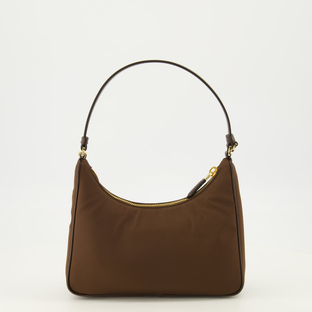 Sacs à main et épaule Mini Re-Edition 2005 Bag em Re-Nylon Castanho Prada Marron Femme