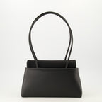 Sacs à main et épaule Medium Passage Bag aus schwarzem Leder und Re-Nylon Prada Noir Femme