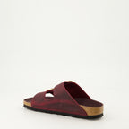 Zapatos abiertos Claquettes Arizona Birkenstock Burdeos Femme