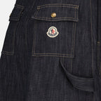 Jupes Saia Midi de Denim Azul Moncler Bleu foncé Femme