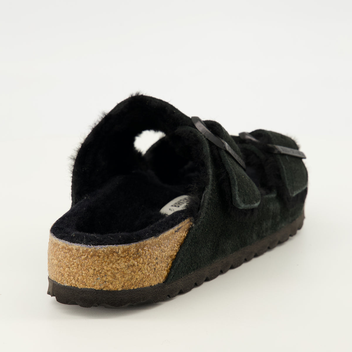 Chaussures ouvertes Sandales Arizona à fourrure noir Birkenstock Noir Unisexe