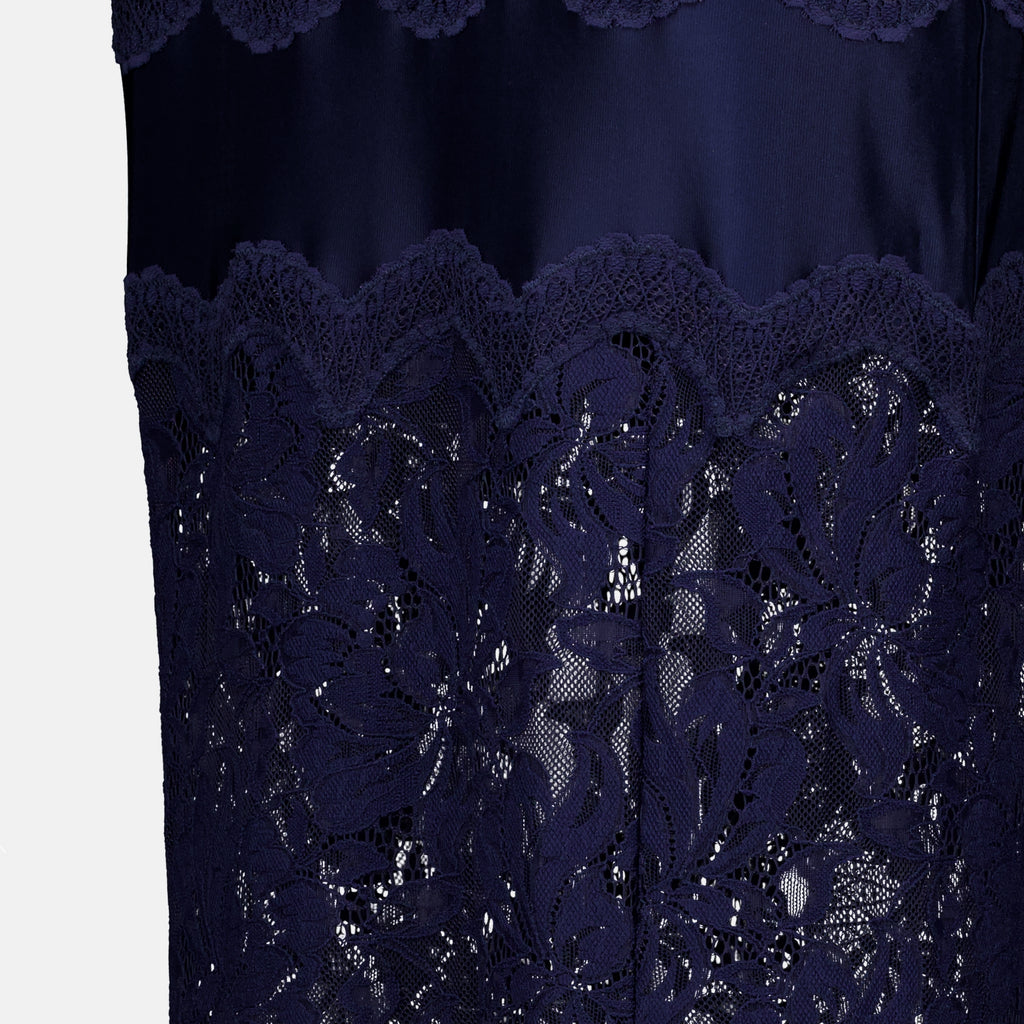 Jupes ネイビーブルーレースミディスカート Rabanne Bleu foncé Femme