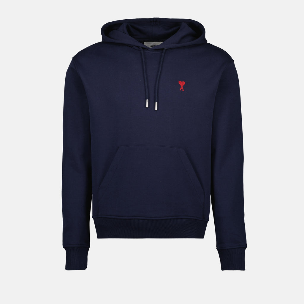 Felpe Hoodie Ami de coeur Ami PARIS Blu scuro Unisex