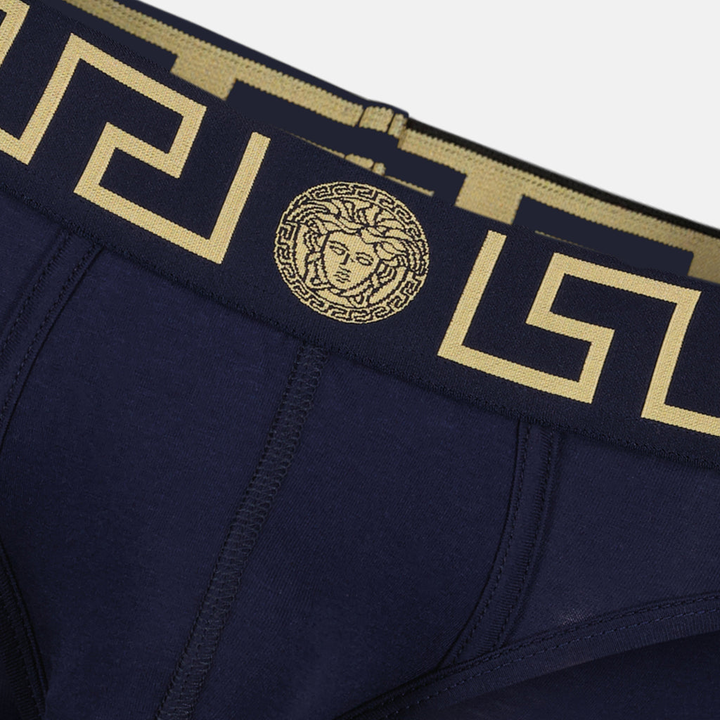 Ropa interior y homewear Medusa Greca Slip Versace Azul Homme