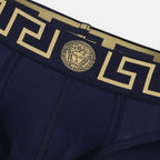 Ropa interior y homewear Medusa Greca Slip Versace Azul Homme